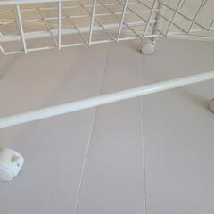 ディノス★キッチンワゴン★ホワイト★白★キャスター付き 3段 ★おしゃれの画像