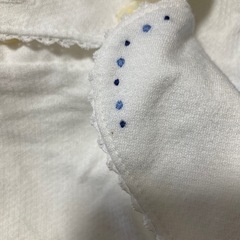 ブラウス 白 長袖 綿 120-130 ファミリア　式服の画像
