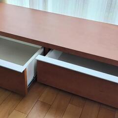 テレビ台茶色の画像