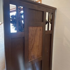 大正時代　傘立てコートハンガー/帽子掛け/衝立ミラー▼鏡スンド洋館家具大正浪漫 　の画像