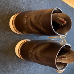レッドウィング　ソール交換済み! REDWING プレーントゥ 9 チョコレート色　ブーツの画像