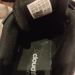 adidas 黒スニーカー25.5cmの画像