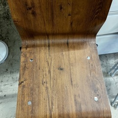 A2508-488　ハイチェア 木目ブラウン 中古美品の画像