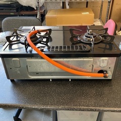 K2508-192 Rinnai ガステーブル KG34NBKR 2020年製 LPガス用 動作確認済み 中古美品の画像