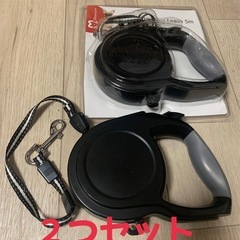 ❤️断捨離激安❤️犬用伸縮リード散歩
２つセット2.3回使用のみライト無し　　の画像