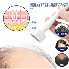 ZIREE マイクロニードルスタンプ 140ニードル 【針長0.25〜3mm調整可能】 頭皮ケア 美肌 薄毛 毛穴ケア スカルプケア 男女兼用 正規品の画像