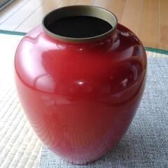 螺鈿壺　金属製の画像