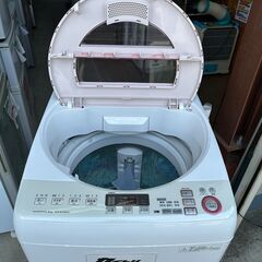 【動作保証あり】SHARP シャープ 2016年 ES-GV80R-P 8.0kg 全自動洗濯機 インバーター【管理KRS791】の画像