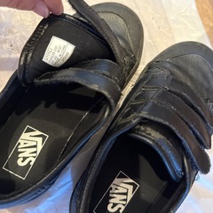 VANS 20cm 黒キッズシューズの画像