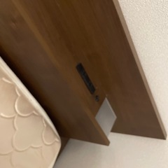 セミダブルベッド　マットレス付き　値引中の画像
