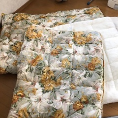 【明日処分予定】羊毛布団　掛け敷きの画像