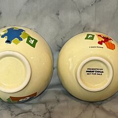  セサミストリート エルモ&クッキーモンスター小鍋セット（レンゲ欠品）の画像