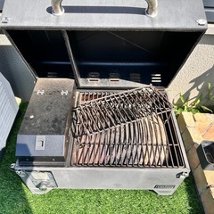 ASMOKE 日本正規品 グリル ポータブル スモーク 4-6人用 燻製～直火焼きまでこれ1台 ブラック AS300 残ってるペレットお付けします！の画像