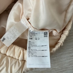 UNIQLO フード付きダウンコート 100センチ の画像