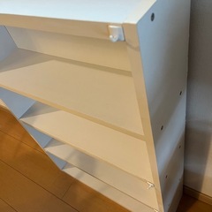 【まだあります】棚　白い　本棚　シェルフ　ラックの画像