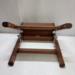 踏み台 ステップ台 折りたたみ 木目 スツール 脚立 1段 ステップスツール  の画像