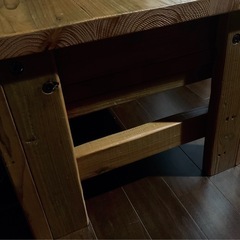 【オーダー価格55,000円 希少カラー】　OLD ASHIBA WOODPRO センター コーヒー ロー　テーブル リビング 家具の画像