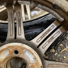 BRIDGESTON BEO S03 中古ホイール 4本 7J 17インチ PCD100 4穴 +35 ハブ73 の画像