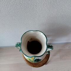 イタリア　シチリア陶器　花器　の画像