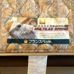 フランスベッド　シングル　木製 収納付　マットレス セット　使用頻度少ない　輸送も可能です。の画像
