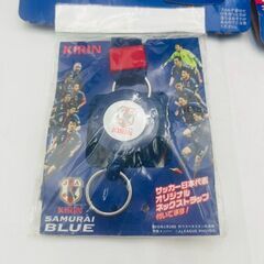 【❗️✨KIRIN×JFA 非売品セット✨❗️】✨応援マグカップ3個＋ネックストラップ付き サムライブルー日本代表グッズ✨簡易清掃済❗️の画像