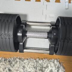 【訳あり】可変式ダンベル32kg 2個セット　ダンベルクッション2個付の画像