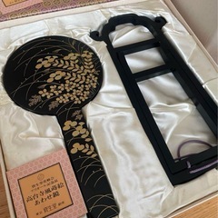 資生堂　ハイプリオール記念品　高台寺風蒔絵　あわせ鏡　小物箪笥　セット品の画像