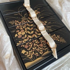 資生堂　ハイプリオール記念品　高台寺風蒔絵　あわせ鏡　小物箪笥　セット品の画像