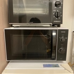 電子レンジ　トースター　冷蔵庫　洗濯機などの画像