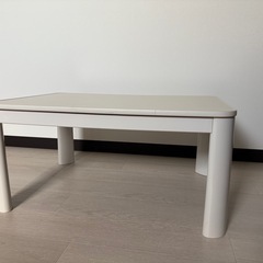ニトリ　こたつテーブル　ジュリバC 8060 WH　動作良好　長方形　リバーシブル天板　コタツ　暖房機器　炬燵　2019年製　NITORIの画像