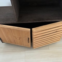 キャビネット テレビ台 DIY品 中古の画像