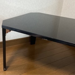 ニトリ 折りたたみテーブル シャイン550BKの画像