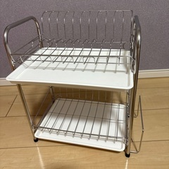 水切りラック（かご）2段　の画像