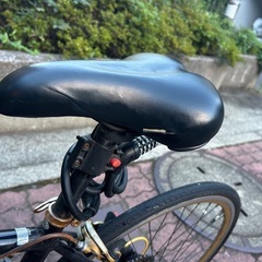 リグ(LIG) クロスバイク 自転車 700C 7段変速 アルミフレーム カラータイヤ カラーリム フロントクイックリリース LIG MOVE ブラックの画像