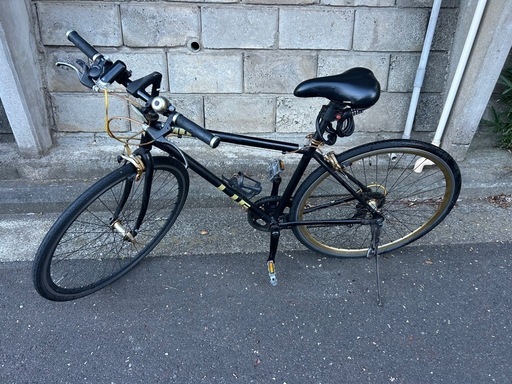 リグ(LIG) クロスバイク 自転車 700C 7段変速 アルミフレーム カラータイヤ カラーリム フロントクイックリリース LIG MOVE ブラック