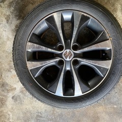 【長野県より】165/55R15ノーマル＋スズキ純正アルミセットの画像