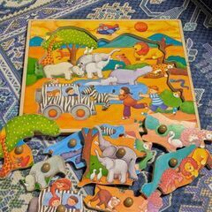 木製パズルの画像