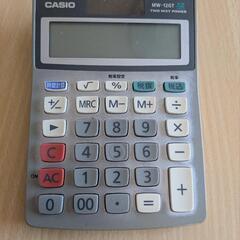 CASIO MW-126T 二重電源 電卓の画像