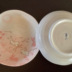 うさぎの小皿　2枚セットの画像