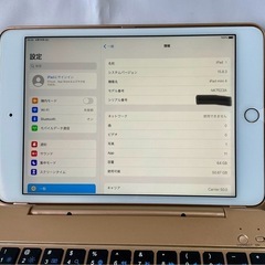 iPad mini 4★Wi-Fi＋Cellular◆64GB ゴールド★SIMフリー化・ 初期化済の画像