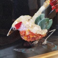 石細工のキジ？ 額縁付きの画像