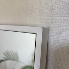 全身鏡/スタンドミラー/姿見 ホワイト 60×153cmの画像