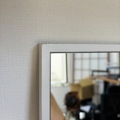 全身鏡/スタンドミラー/姿見 ホワイト 60×153cmの画像