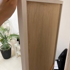 全身鏡/スタンドミラー/姿見 ホワイト 60×153cmの画像