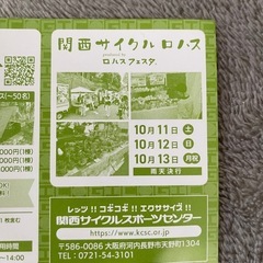 関西サイクルスポーツセンター 入場券 2枚
の画像