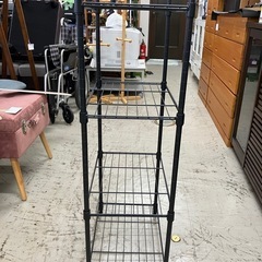 A2508-493 スチールラック 4段 中古 キズ 汚れありの画像