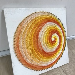糸掛けアート　曼荼羅アート　インテリア　②の画像