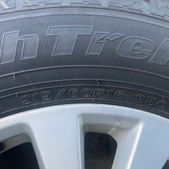 タイヤホイールセット　215/60R16 スタッドレス　日産純正　ティアナの画像
