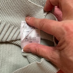 ニットトップス　Ｍ　水色　の画像