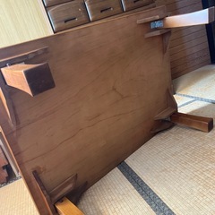 昔の折りたたみテーブル② 座卓の画像